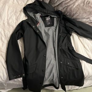 Black Long Rain Jacket
